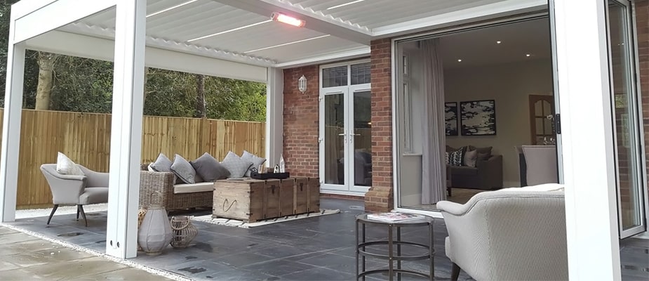 Inside White Pergola in Ascot