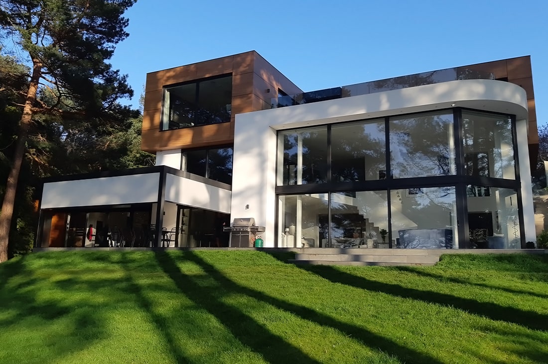 Canford Cliffs Pergola Outside Open Screen
