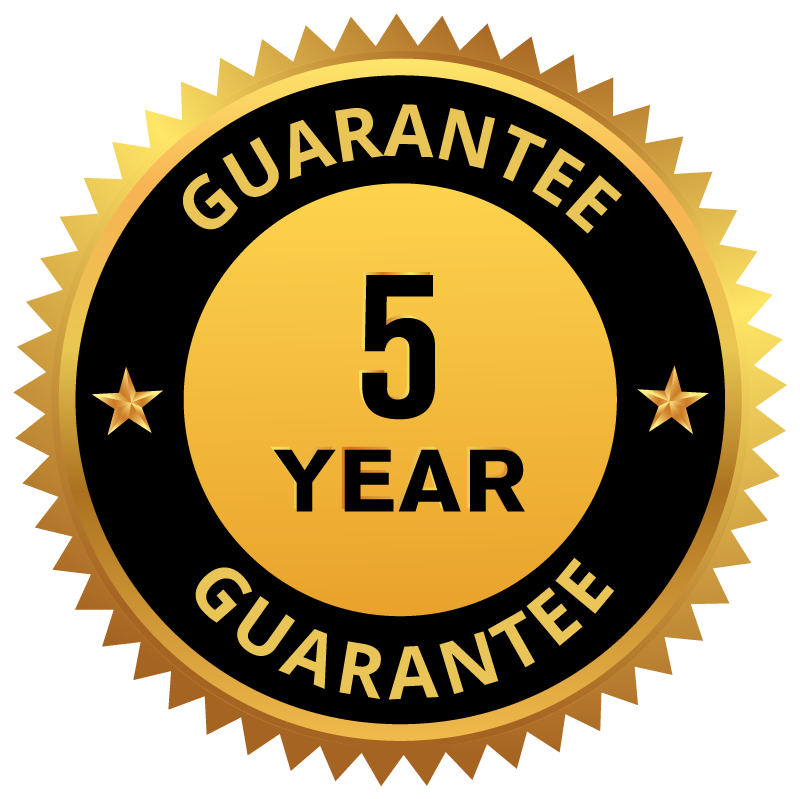 5 year guarantee patio cover