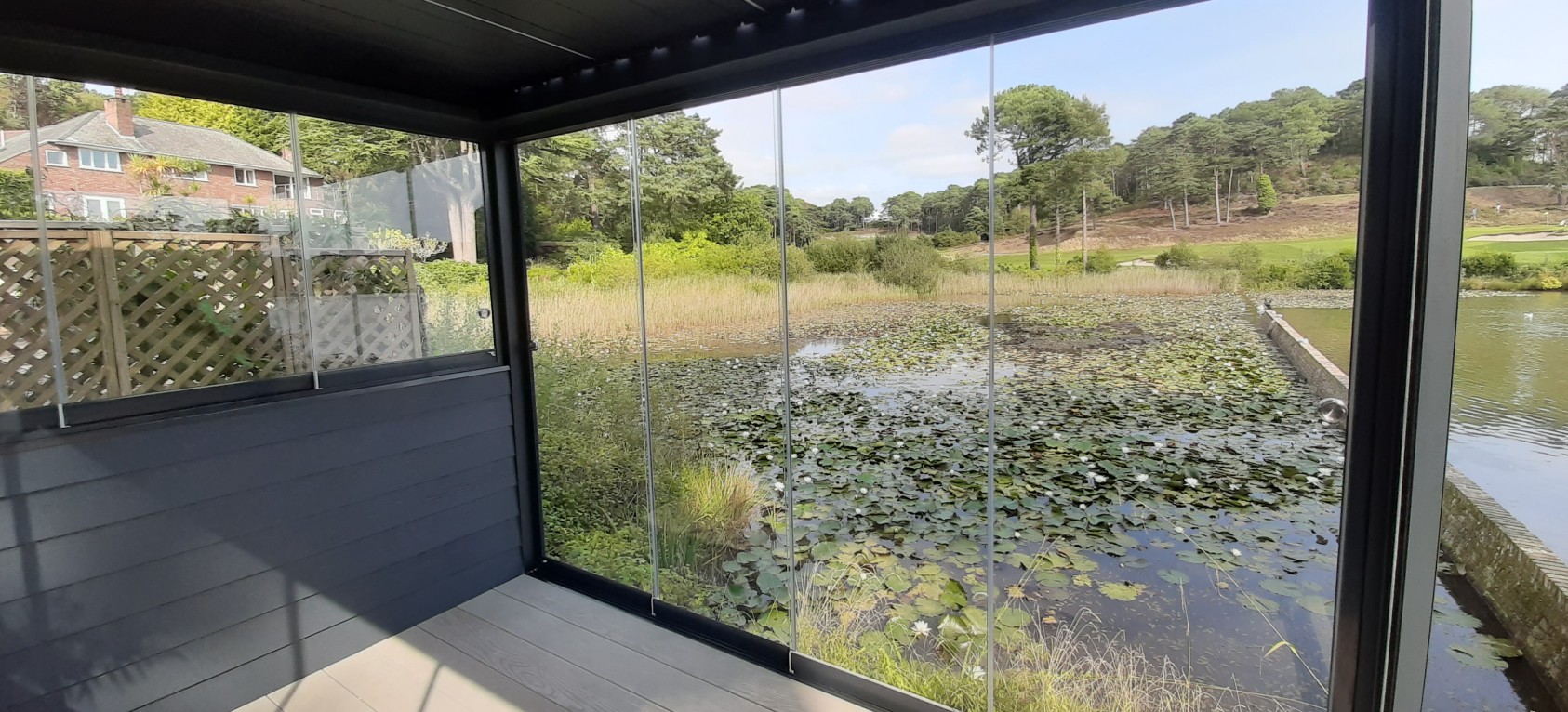 B200 Pergola Installation Overlooking Parkstone Golf Club