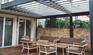 Aluminium pergola Dorset