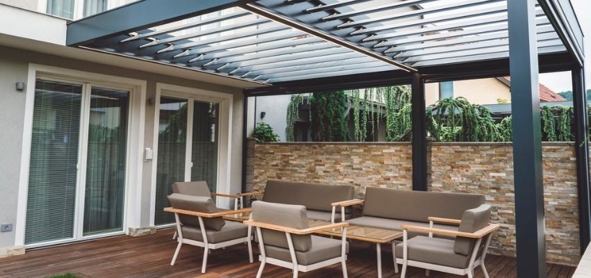 Aluminium pergola Dorset