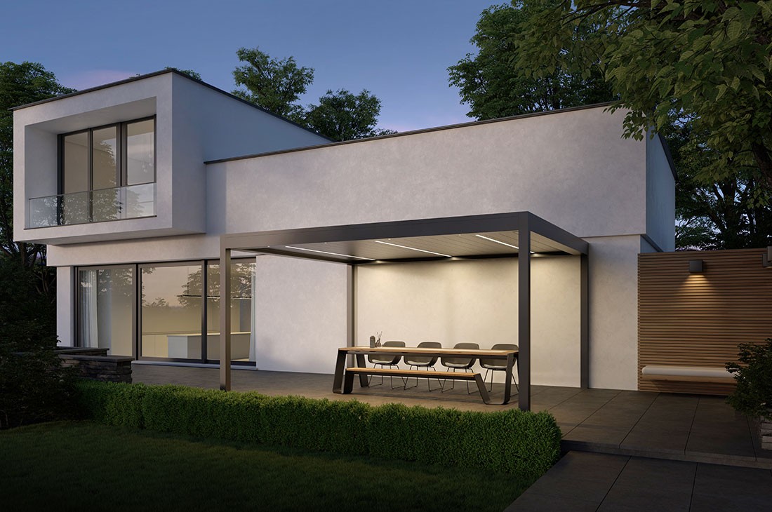 B250 XL louvred roof pergola