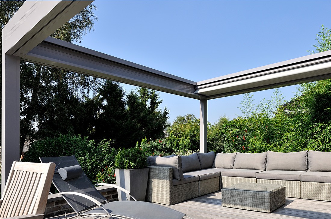 B300 Lean-to Fabric Patio Cover