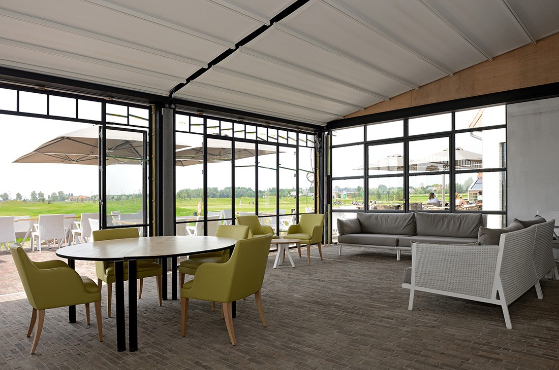 Lean-to Fabric Patio Cover from Broadview