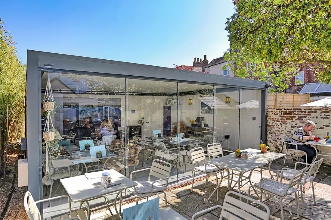 Broadview Sliding Glass Driftwood Cafe