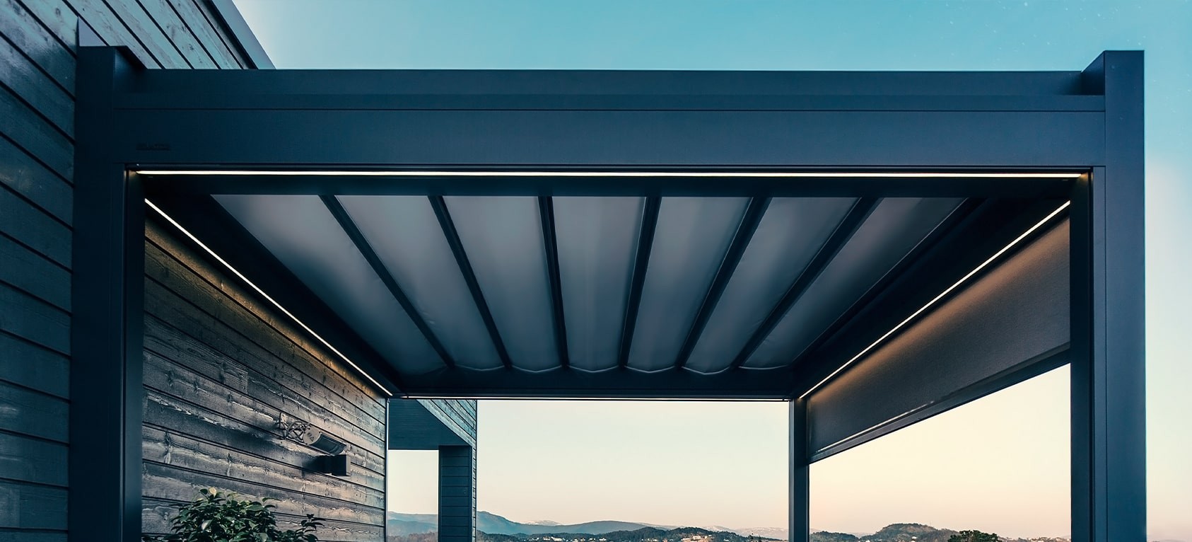 Metal Pergola with Canopy