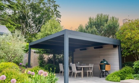 Garden Pergola in the Evening