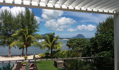 White Pergola on Balcony