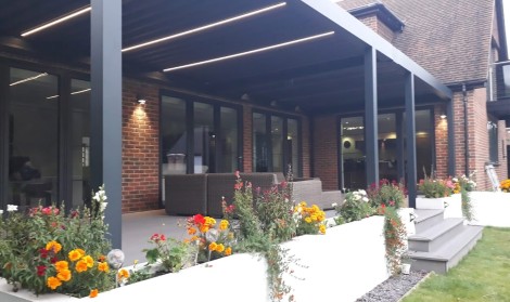 Flower Bed around Pergola