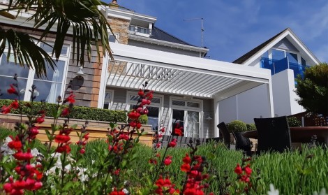 White Pergola in Sandbanks