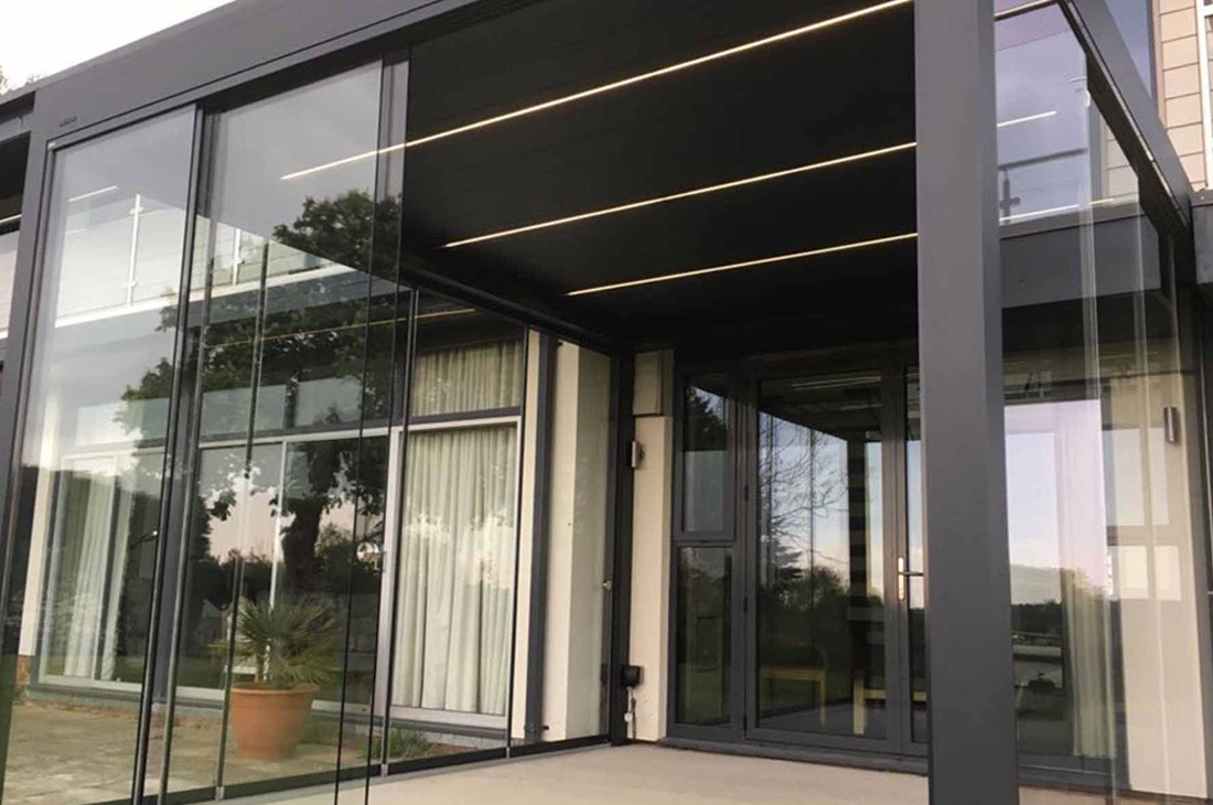 Broadview Sliding Glass Pergola