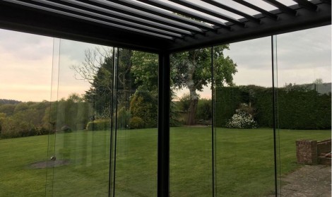 pergola glass windows